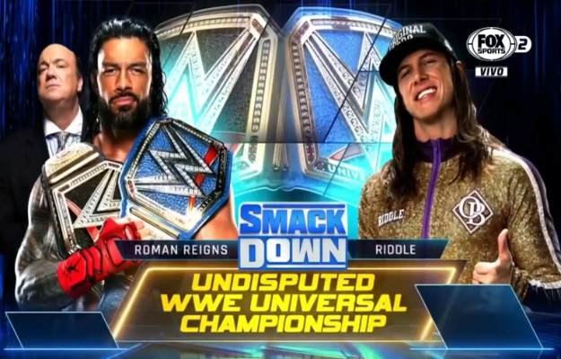 Roman Reigns vs Riddle SmackDown