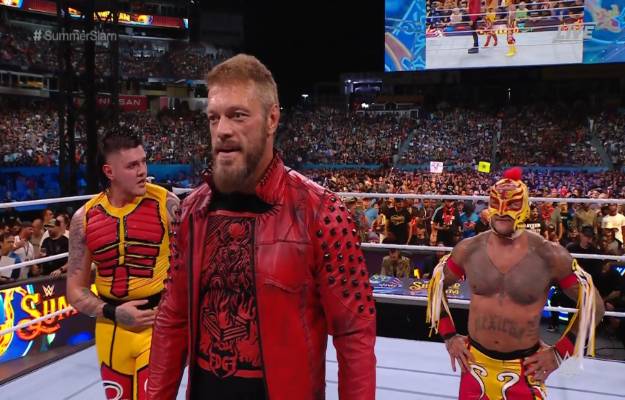 Edge y Los Mysterio WWE SummerSlam