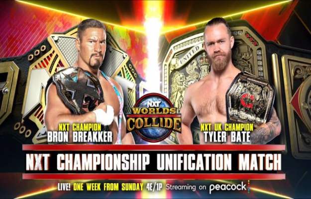 Tyler Bate vs Bron Breakker NXT World Collide