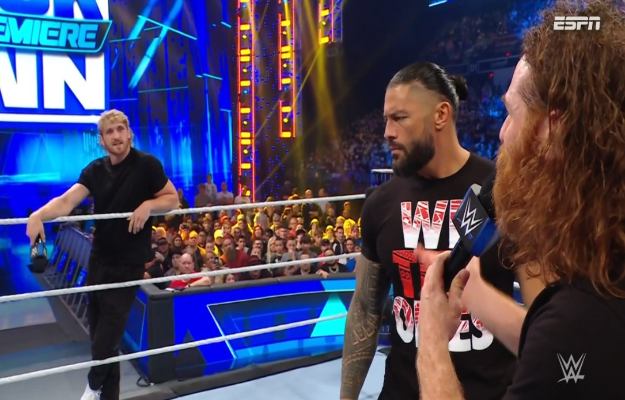 Roman Reigns & Logan Paul WWE SmackDown