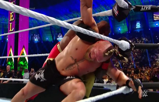 Brock Lesnar vs Bobby Lashley WWE Crown Jewel