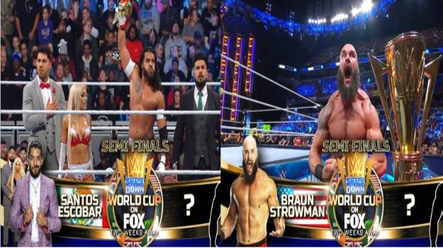 Santos Escobar y Braun Strowman avanzan a la semi final de la WWE World Cup