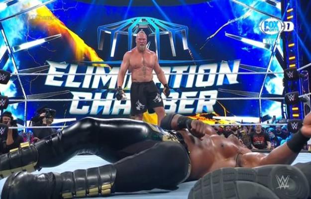Brock Lesnar & Bobby Lashley WWE Elimination Chamber