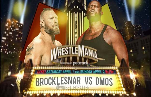 Omos vs Brock Lesnar