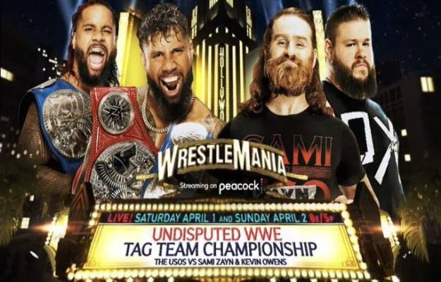 The Usos vs Kevin Owens & Sami Zayn WrestleMania 39