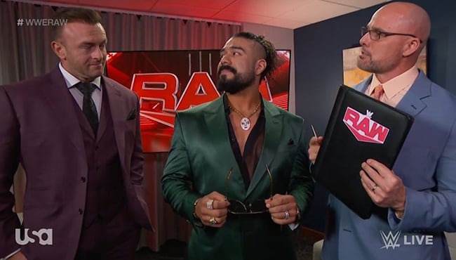 Andrade WWE RAW