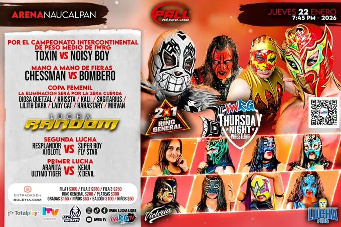 IWRG 22 de enero de 2026 IWRG 22 de enero de 2026