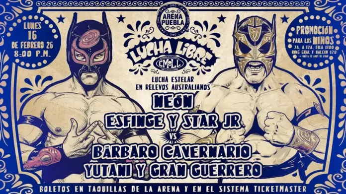CMLL 16 febrero 2026 CMLL 16 febrero 2026
