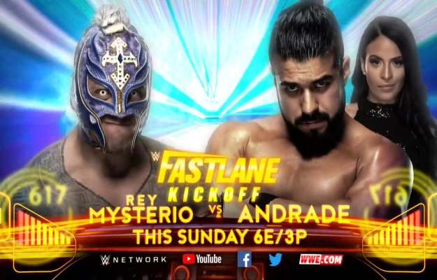 Andrade se enfrentará a Rey Mysterio en el Kickoff de WWE Fastlane