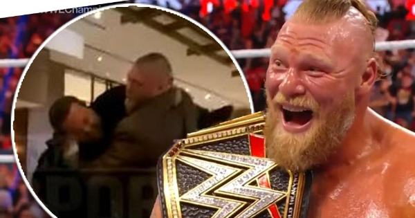 Brock Lesnar ataca a WeeMan de Jackass en un restaurante