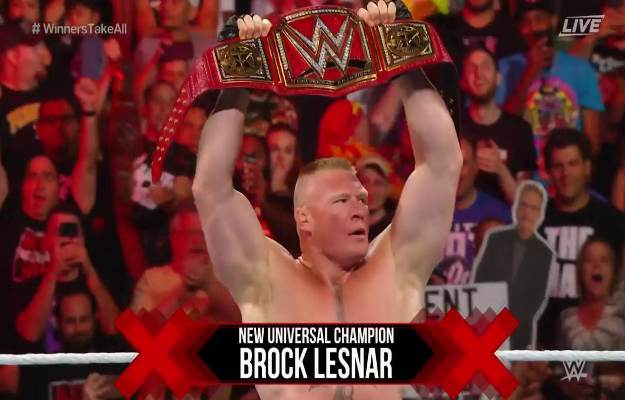 Brock Lesnar canjea el MITB y es el nuevo campeón Universal en WWE Extreme Rules