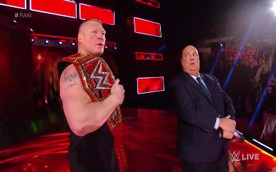 Brock Lesnar regresó a RAW 18 Diciembre