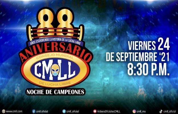 CMLL confirma fechas del 88 Aniversario y Homenaje a 2 Leyendas