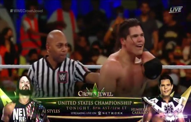 ¡Humberto Carrillo retará a AJ Styles en WWE Crown Jewel!