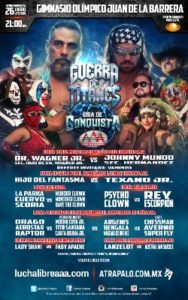 Cartel Completo Guerra de Titanes 2018