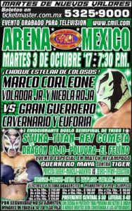 Cartelera 3 de Octubre Arena México
