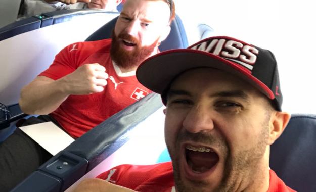 Cesaro y Sheamus celebraron la clasificación de Suiza en Rusia 2018