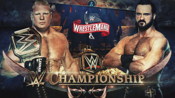 Resultado de imagen para Drew McIntyre vs. Brock Lesnar (Campeonato de WWE)