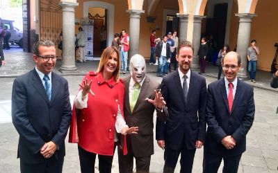Exposición 100 años Santo el Enmascarado de Plata en Puebla