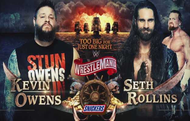 Kevin Owens vs. Seth Rollins será la primera noche de Wrestlemania
