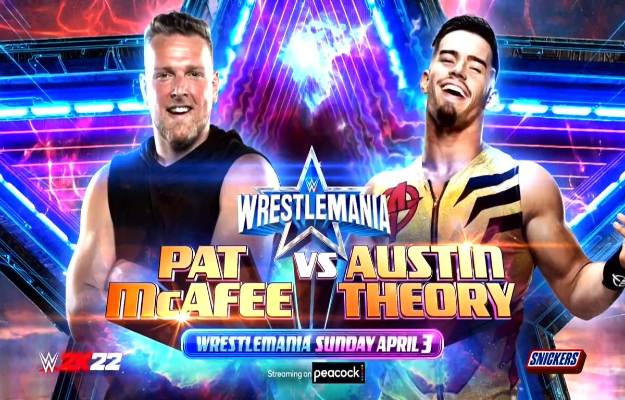 Previa Wrestlemania 38: Pat McAfee vs. Austin Theory