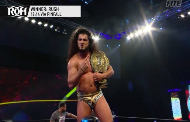 Rush retiene el Campeonato Mundial de ROH