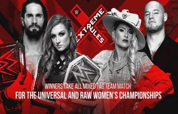 Seth Rollins y Becky Lynch vs Baron Corbin y Lacey Evans será un Extreme Rules match