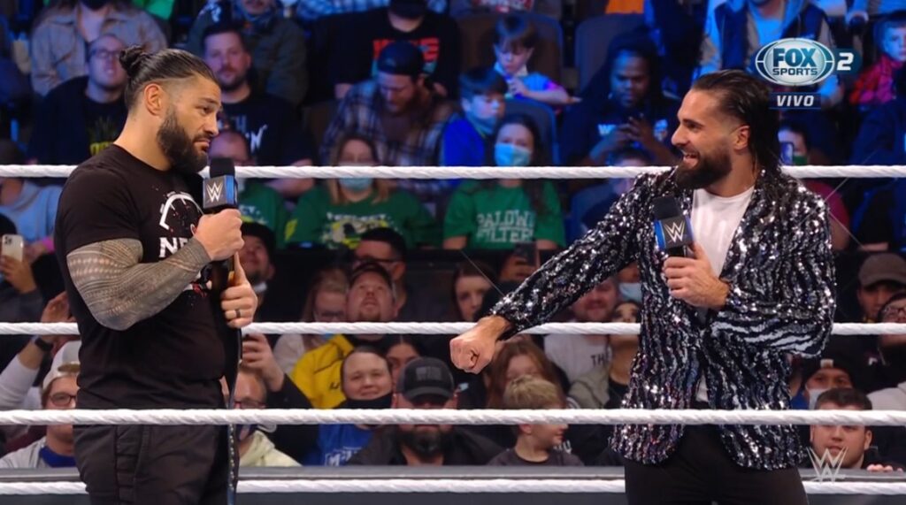 Seth Rollins y Roman Reigns
