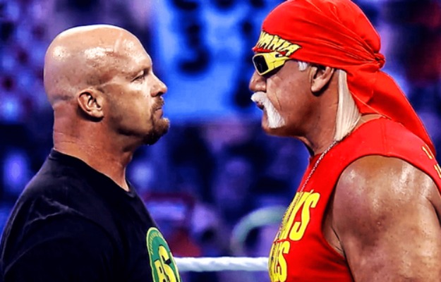 Steve Austin y Hulk Hogan