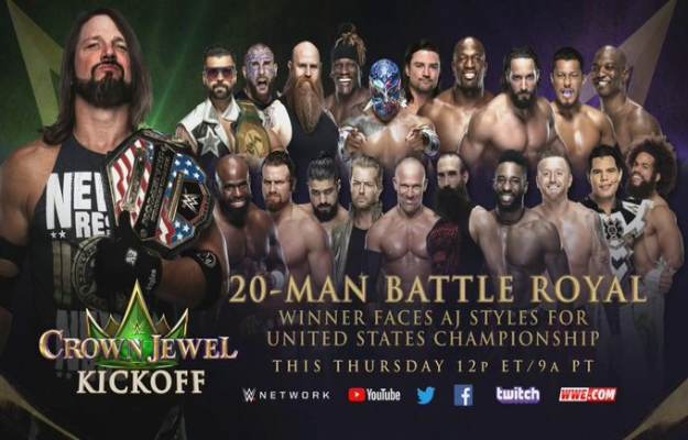 Anunciados los participantes de la batalla real para WWE Crown Jewel