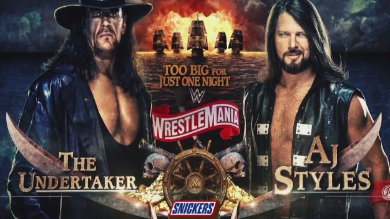 Wrestlemania 36: The Undertaker vs AJ Styles en un Boneyard match