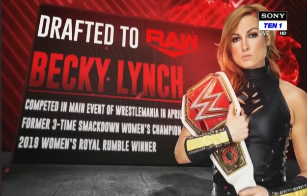 WWE Draft 2019_ Becky Lynch es la primera en ser drafteada a RAW