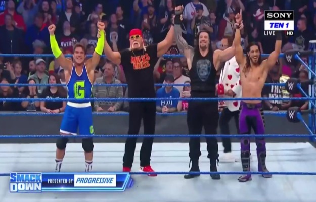 WWE SmackDown_ Roman Reigns, Ali y Shorty G derrotan a Cesaro, Nakamura y King Corbin