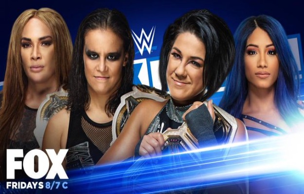 WWE SmackDown_ Sasha Banks y Bayley vs Shayna Baszler y Nia Jax por los títulos Tag Team