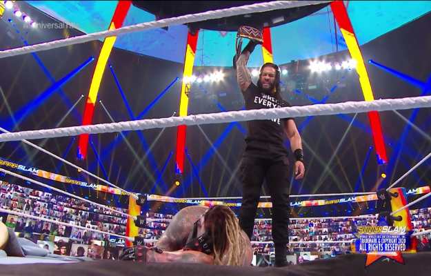 WWE SummerSlam 2020_ Roman Reigns regresa y ataca a The Fiend tras ganar el campeonato Universal