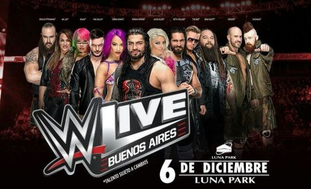 WWE volverá a Argentina el próximo mes de Diciembre Entradas ya a la venta para WWE Argentina 6 de Diciembre