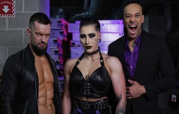 Finn Balor & Rhea Ripley & Damian Priest Finn Balor & Rhea Ripley & Damian Priest