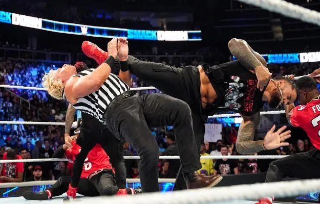 Jeff Jarrett & The Usos WWE SmackDown