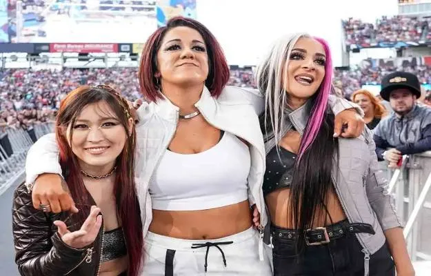 Io Shirai & Dakota Kai & Bayey WWE SummerSlam
