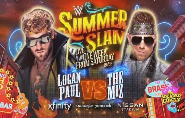Logan Paul & The Miz WWE SummerSlam Logan Paul & The Miz WWE SummerSlam