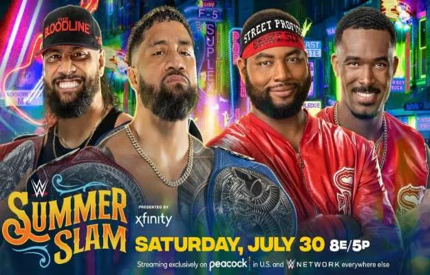 The Street Profits vs The Usos SummerSlam