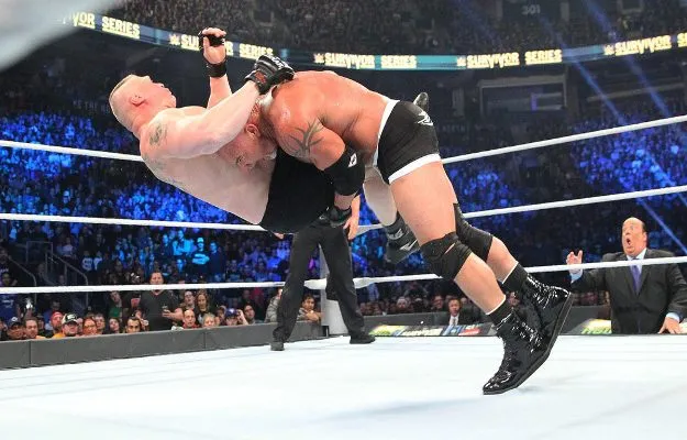 Goldberg habla de su squash a Brock Lesnar en WWE Goldberg habla de su squash a Brock Lesnar en WWE