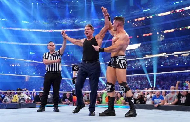 Vince McMahon & Theory WWE WrestleMania 38