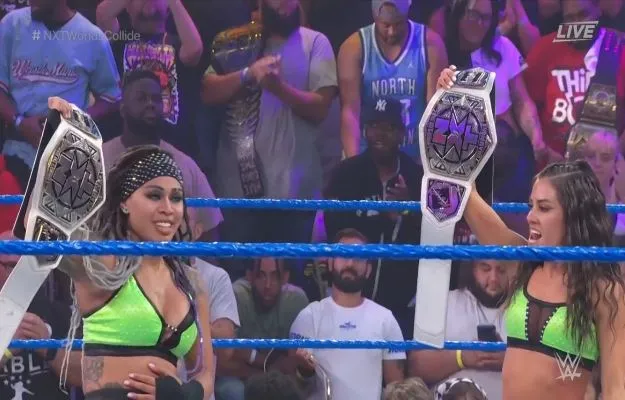Kayden Carter y Katana Chance NXT Worlds Collide