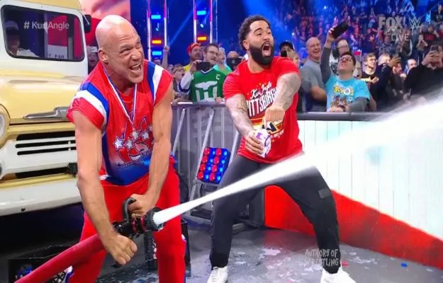 Kurt Angle & Gable Stevenson WWE SmackDown Kurt Angle & Gable Stevenson WWE SmackDown