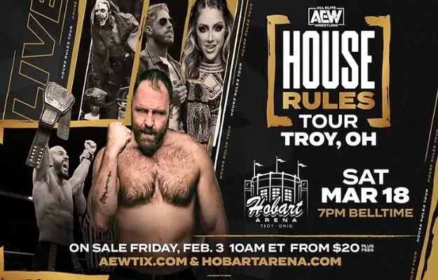 AEW anuncia oficialmente próximos _House Shows_ AEW anuncia oficialmente próximos