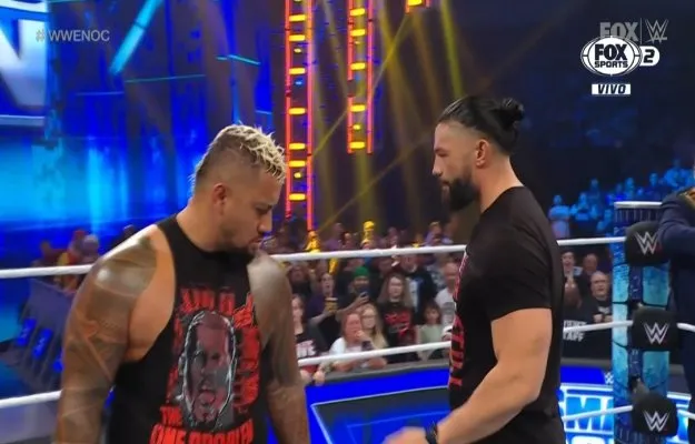 The Bloodline tiene discrepancias en su careo vs Sami Zayn y KO en WWE SmackDown The Bloodline tiene discrepancias en su careo vs Sami Zayn y KO en WWE SmackDown