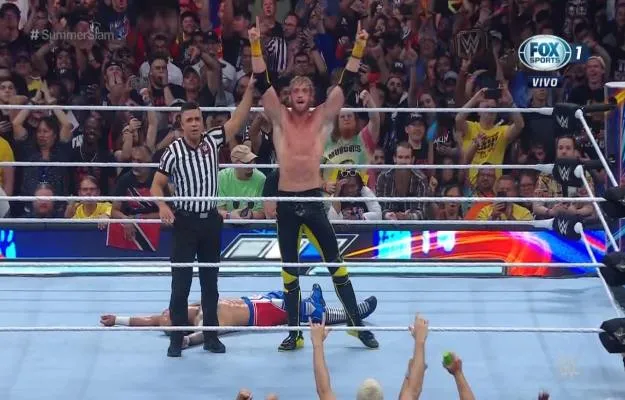 Logan Paul derrota a Ricochet en WWE SummerSlam Logan Paul derrota a Ricochet en WWE SummerSlam