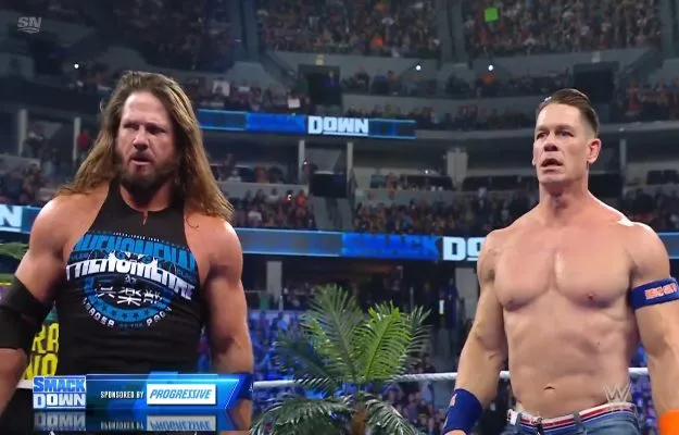 John Cena y AJ Styles se unen vs Jimmy Uso y Solo Sikoa en WWE SmackDown John Cena y AJ Styles se unen vs Jimmy Uso y Solo Sikoa en WWE SmackDown