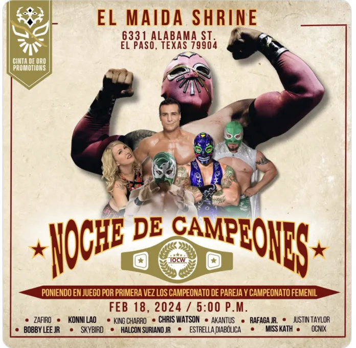 ¡Los nuevos títulos IOCW se disputarán el 18 de febrero!